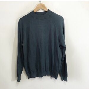 Zara Dark Teal Green Sweater Size Large Lightweight Knit